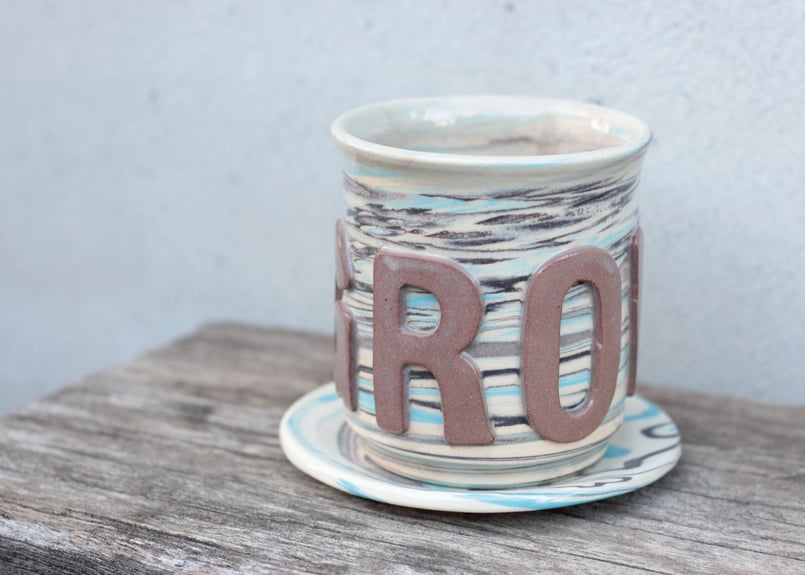 BROWN by 2-tacs POTTERY SERIES 陶器プランター 茶 BROWN by 2-tacs