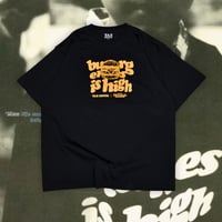 【限定】TAZ DINER × PICCOLO “BURGERS IS HIGH” Tee - Black