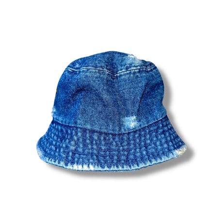 "DENIM LOGO BUCKET HAT"