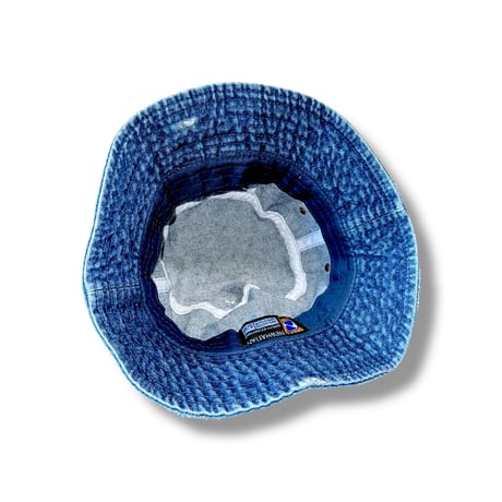 "DENIM LOGO BUCKET HAT"