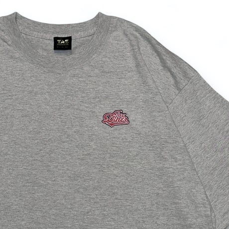 "TAZ DINER SCRIPT LOGO" TEE - GRAY