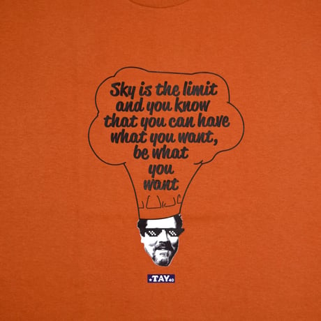 "SUNSET OR SUNRISE" TEE - ORENGE