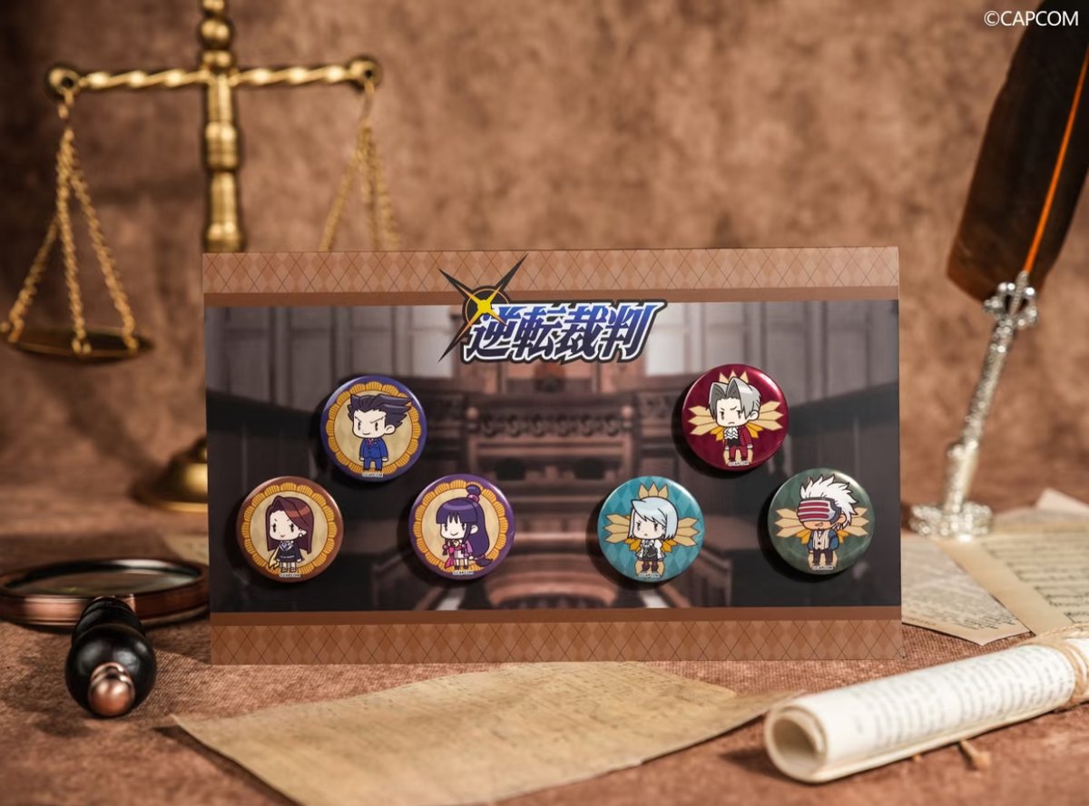 01/23〆【逆転裁判 × 谷子熊】中国限定発売 POP-UP SHOP SDミニ缶