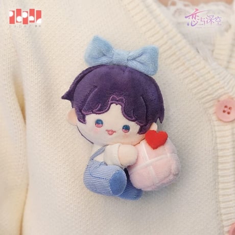 在庫販売【恋と深空】Love and Deepspace 中国公式通販「ホムラ 2025年 誕生日」沉入无尽海 バースデー ぬいぐるみ キーホルダー（全1種）