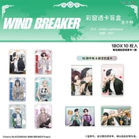 2/10〆【WIND BREAKER × TAPIOCA】ウィンブレ 中国発売 トレーディング クリアカード（全10種）