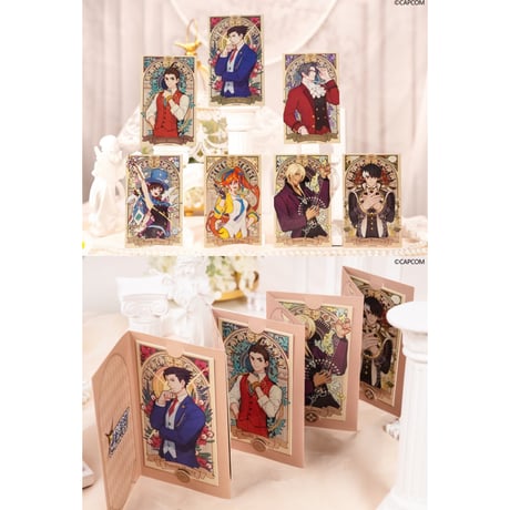 01/23〆【逆転裁判 × 谷子熊】中国限定発売 POP-UP SHOP 「花卉」シリーズ コレクションカードセット（全1種）