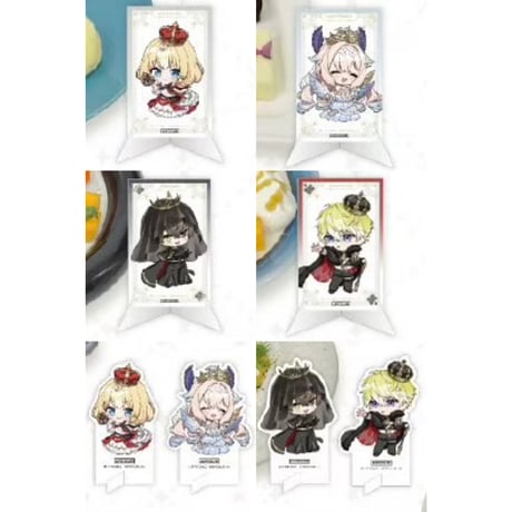 デザートメニュー注文特典【NIJISANJI EN × IPSTAR】にじさんじ 2025年中国限定 コラボカフェ 「王座」シリーズ コースター（全8種）※グッズ注文特典箔押しカードの配布対象外