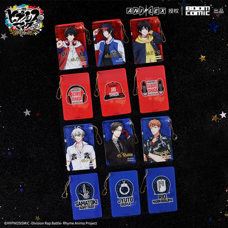 【ヒプノシスマイク × 暴蒙 Boom comic】ヒプマイ -Division Rap Battle- 中国発売 アクリルキーホルダー キーチェーン 流砂アクリルブロック（全18種）