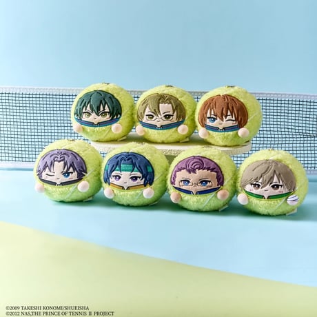 【新テニスの王子様 × 酷漫客 Chara Tomo】テニプリ 中国限定発売 「テニスボール」トレーディング ぬいぐるみ マスコット（全7種）