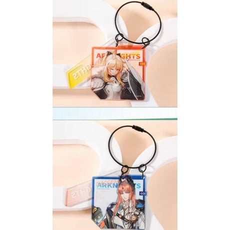 事後通販【アークナイツ × IPSTAR】中国限定 「茶会之約」 コラボカフェ  両面 アクリルキーホルダー アクキー（全6種）