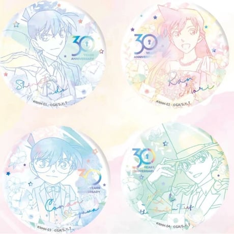 【名探偵コナン × KAYOU 卡游】中国限定 30周年記念 「庆典」缶バッジ（全4種）