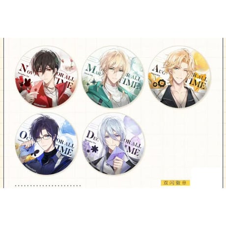 【時空の絵旅人 × CPG05】中国広州コミケ展示会 「约会」コラボ缶バッジ+アクスタ+アクリルポラロイド セット ※60日以内発送予定