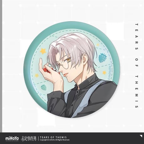 【未定事件簿×グリコ】「賞味」コラボ 缶バッジ 58mm ※予約販売