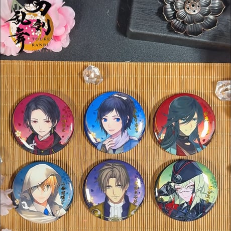 新発売【刀剣乱舞ONLINE × 星河動漫】中国限定発売 打刀通常絵 トレーディング 缶バッジ（全6種）