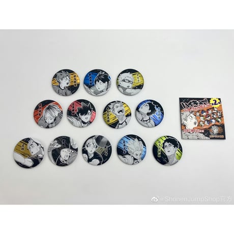 【ハイキュー!!】SHONEN JUMP SHOP 上海 ジャンプショップ中国限定 デコレクション缶バッジ 第2弾（全12種）