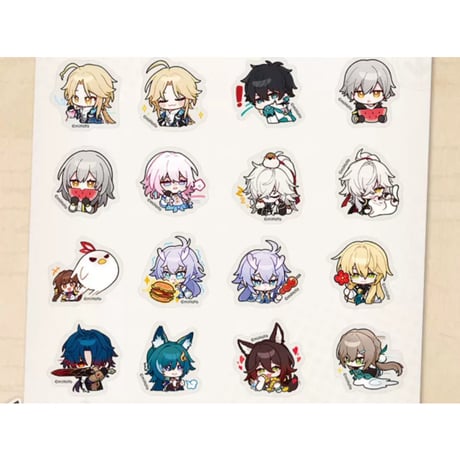 【崩壊：スターレイル】Honkai Star Rail 「パムの展覧館」シリーズ SD ちびキャラ ステッカー パック（全11種）※180日以内発送予定