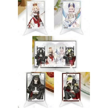 フードメニュー注文特典【NIJISANJI EN × IPSTAR】にじさんじ 2025年中国限定 コラボカフェ 「王座」シリーズ アクリルIDカード（全4種）※グッズ注文特典箔押しカードの配布対象外