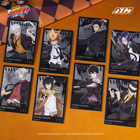 【家庭教師ヒットマンREBORN!リボーン × Joyouth】中国限定発売 「戦損」トレーディング 逆向銀色チェキ風カード（全8種）