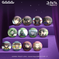 【コードギアス 反逆のルルーシュ × GuGuGuGu】CODEGEASS 場面写 トレーディング缶バッジ 第一弾 約58mm（全12種）
