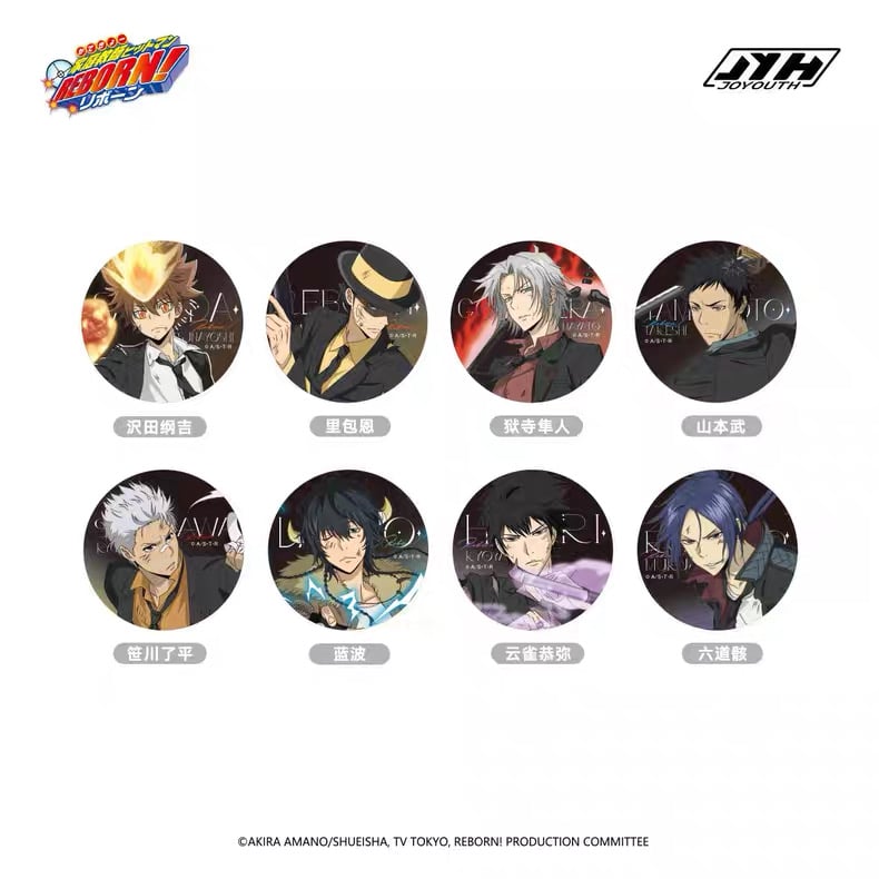 リボーン 六道骸 五角形缶バッジ 中国 カフェ 家庭教師ヒットマンREBORN!リボーン × Joyouth】中国限定発売 「戦損
