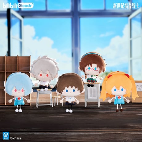 【新世紀エヴァンゲリオン × bilibiliGoods】中国発売  「棒人間」シリーズ  収納バッグ 小物入れ ぬいぐるみキーホルダー マスコット（全5種）
