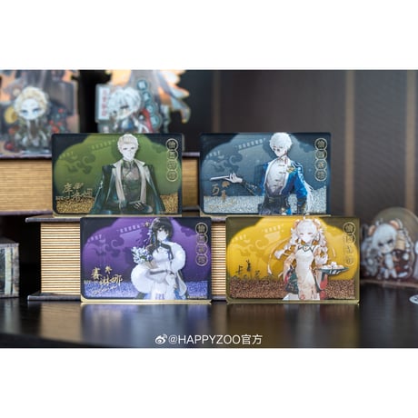 事後通販【パニシング：グレイレイヴン × HAPPY ZOO】パニグレ 2024年中国限定 コラボカフェ「愉園茶館」流砂アクリルスタンド 流砂アクリルブロック（全4種）