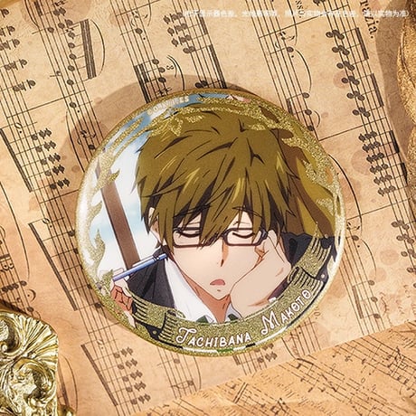 【Free! × 谷子熊 KUMAGUZI】映画 ハイ・スピード－Free！Starting Days 中国限定発売 図書館風 缶バッジ マグネット式缶バッジ（全4種）