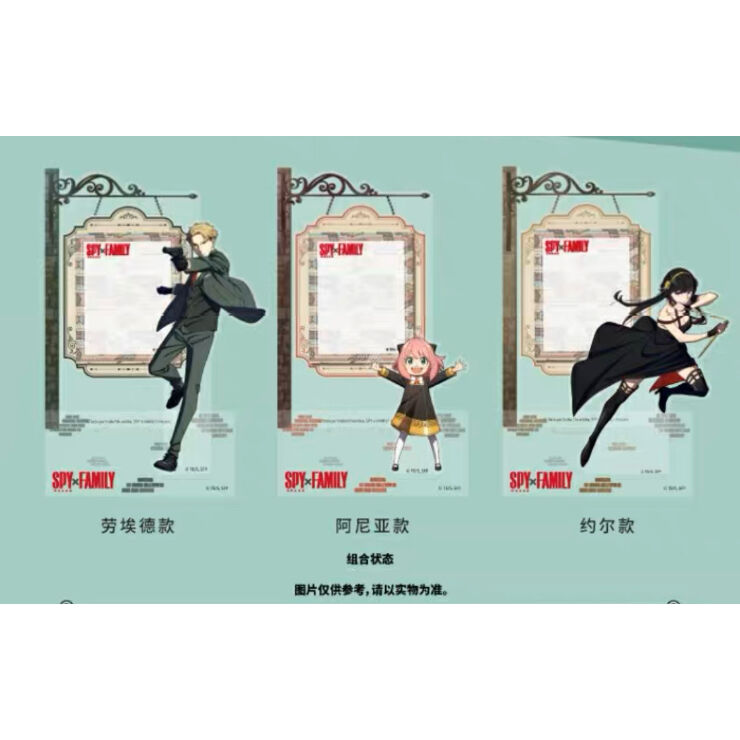 SPY×FAMILY】中国発売 アクリルスタンド+メモ帳（全3種）※入金後60日