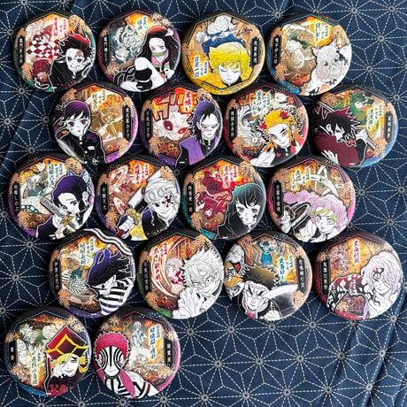 【鬼滅の刃】SHONEN JUMP SHOP 上海 ジャンプショップ中国限定 75mm 缶バッジコレクション ～気魄一閃～（全18種）