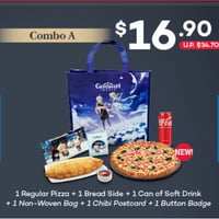 【原神】ドミノ ピザ dominos pizza 海外期間限定コラボ  缶バッジ ポストカード バッグセットA