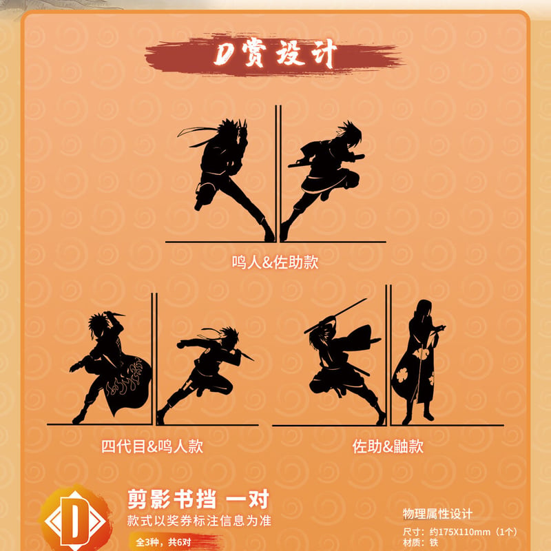 国際EMS直送・送料込み】ナルト NARUTO 20周年記念 中国限定くじ 磁力