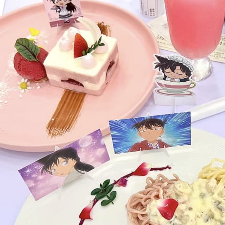 ※特典対象外【名探偵コナン × IPSTAR 】2023年中国限定 コラボカフェ コラボメニュー デザート（全12種） ミニカード付き