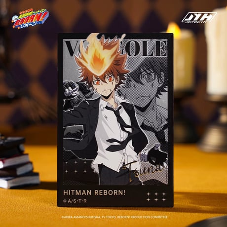 【家庭教師ヒットマンREBORN!リボーン × Joyouth】中国限定発売 「戦損」トレーディング 逆向銀色チェキ風カード（全8種）
