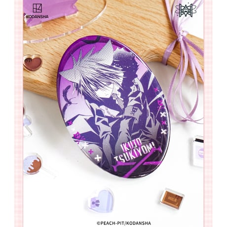 【しゅごキャラ！ × 觅星社 STARRY】中国発売 「幻境折光」シリーズ 楕円形 缶バッジ 63×93mm（全4種）