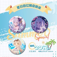 12/26〆【ブルーアーカイブ × MaidJump】-Blue Archive-ブルアカ 2023年中国 コラボカフェ「夏日思い出」 水着 トレーディング缶バッジ（全3種）