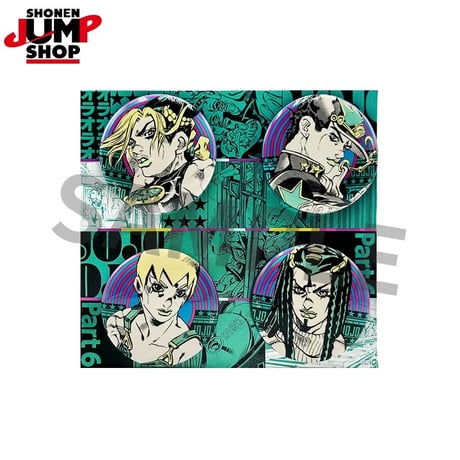 【ジョジョの奇妙な冒険】SHONEN JUMP SHOP 上海 ジャンプショップ中国限定 缶バッジセット（全8種）