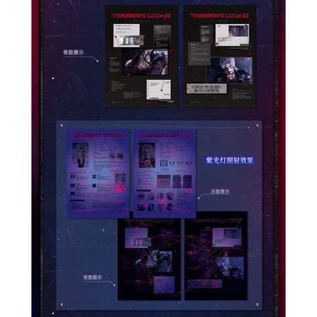 03/29〆【恋と深空】中国公式通販「明日无处可逃」ファイル+フォトカードセット（全5種）
