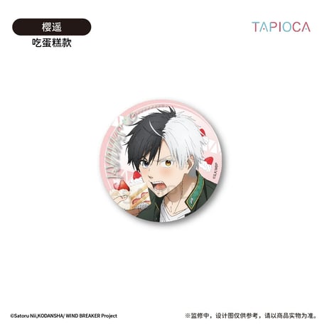 予約再開【WIND BREAKER × TAPIOCA】ウィンブレ 中国発売 雑誌絵 缶バッジ（全6種）