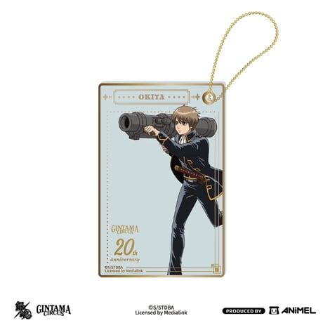 【銀魂 × ANiMEL】GINTAMA CIRCUS 中国発売 「20周年記念」 メインビジュアルド アクリルクリアカードキーホルダー キーチェーン（全7種）