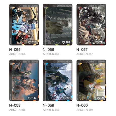 【アークナイツ × 卡游 KAYOU】明日方舟 「蛍光叙夢」POP-UP SHOP 流光絵礼コレクションカード トレーディングカード 第1弹（全204種）