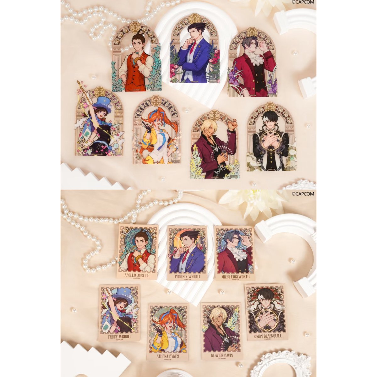 逆転裁判 チャームストラップ 9個セット 一度見たら忘れない。印象に