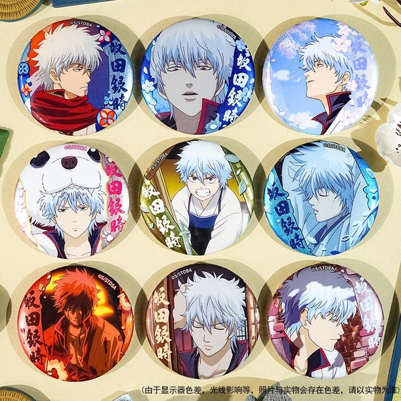 銀魂　坂田銀時　缶バッジ　セット 銀魂 坂田銀時 缶バッジ セット - メルカリ