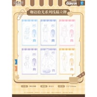 【名探偵コナン × NetEase Goods 网易楽谷】中国限定発売 「咖語拾光」 線画 アクリルスタンド（全6種）