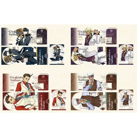 【逆転裁判 × CAPCOM上海店】Ace Attorney 2024年 中国オリジナル新商品 「パンダ」ホログラムチケット+チェキ風カード 2枚セット（全8種）