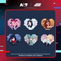 【ALIEN STAGE × AET 漫娯販】エイリアンステージ 「兎」シリーズ トレーディング ハート型 アクリルマグネット（全6種）