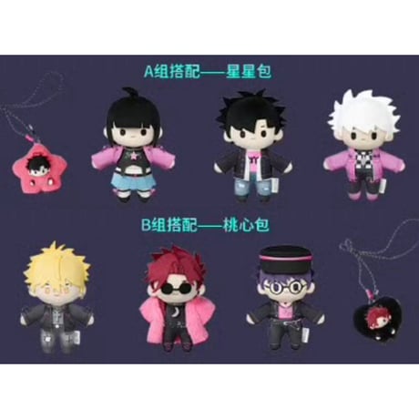 時光代理人 　中国限定　マスコット　フィギュア　全種セット　バッジ付き 時光代理人 × X11】LINK CLICK 中国期間限定 POP UP SHOP「粉墨