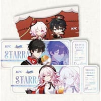 9/22発売【崩壊：スターレイル  × KFC】ケンタッキー コラボグッズ 中国期間限定 三月なのか 丹恒 ホログラムチケット+カップスリーブセット