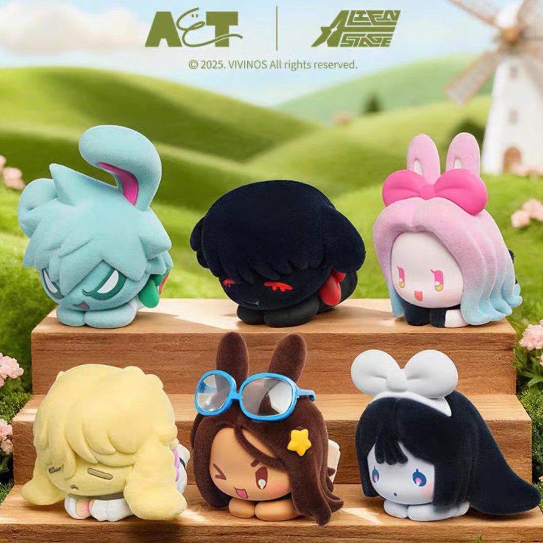 エイリアンステージ　兎シリーズ ぬいぐるみ ブラウン 1box 6点 ALIEN STAGE × AET 漫娯販】エイリアンステージ 「兎」シリーズ トレー