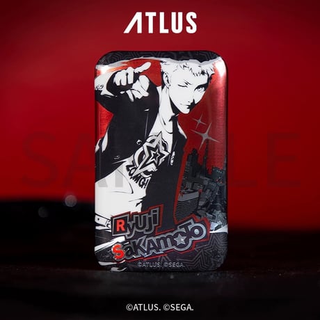 【ペルソナ5 ザ・ロイヤル：P5R 】Atlus SEGA STORE 中国限定発売 Persona 5 Royal トレーディングスクエア缶バッジ A（全8種）