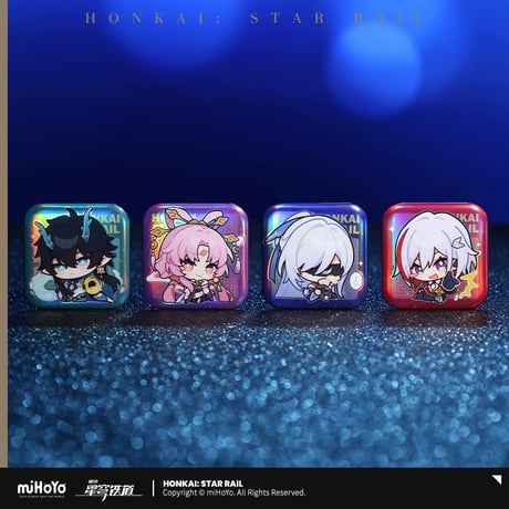 【崩壊：スターレイル】Honkai Star Rail 「パムの展覧館」シリーズ スクエア 角形 缶バッジ（全25種）※180日以内発送予定